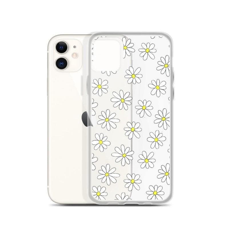 Daisy Doodles Clear Phone Case - Image 3