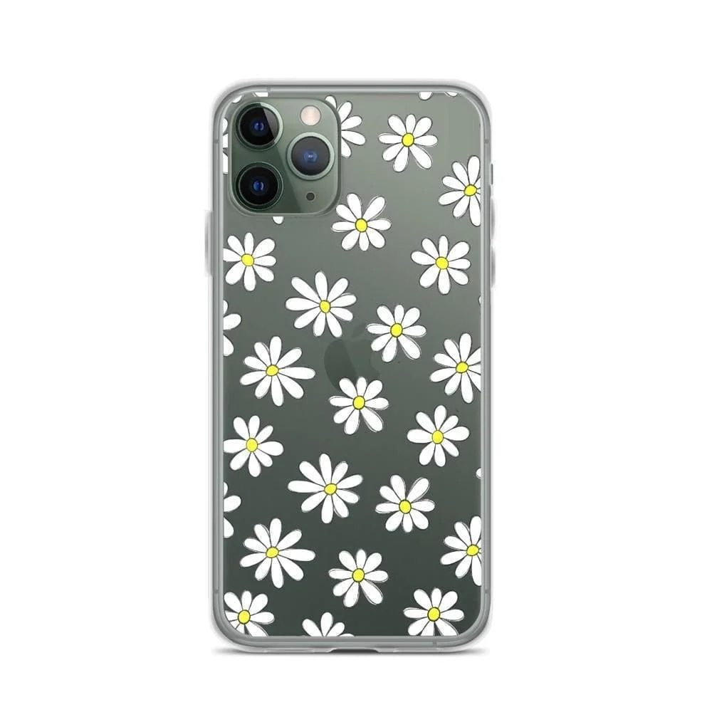 Daisy Doodles Clear Phone Case - Image 4