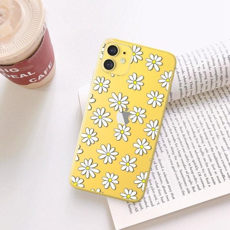 Daisy Doodles Clear Phone Case - Image 5