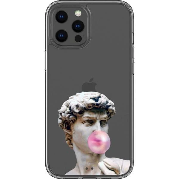 David Greek Statue Bubblegum Clear Phone Case - Image 11