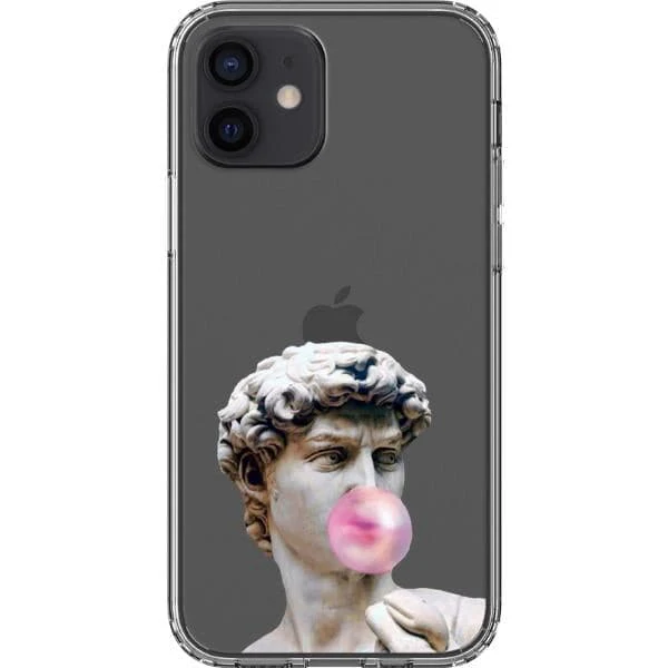 David Greek Statue Bubblegum Clear Phone Case - Image 13