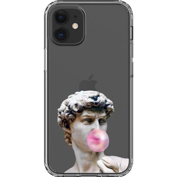 David Greek Statue Bubblegum Clear Phone Case - Image 14