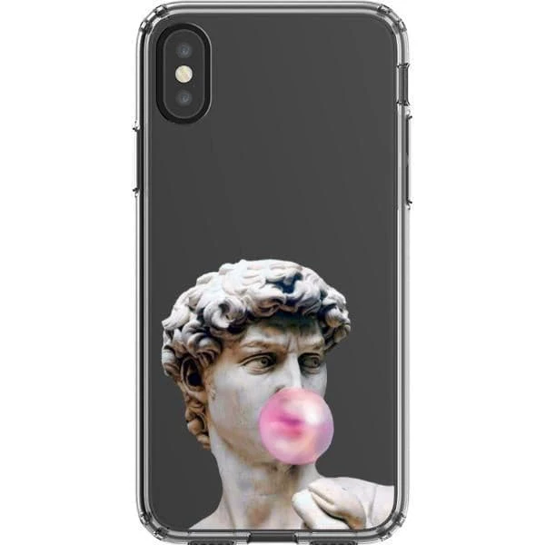 David Greek Statue Bubblegum Clear Phone Case - Image 17