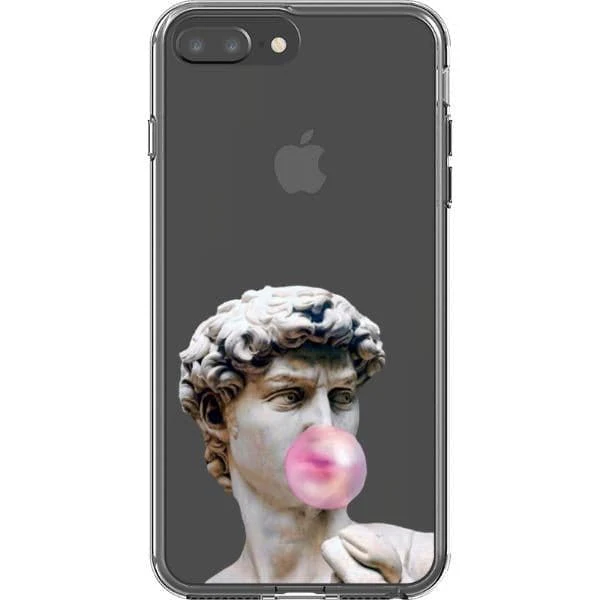 David Greek Statue Bubblegum Clear Phone Case - Image 18