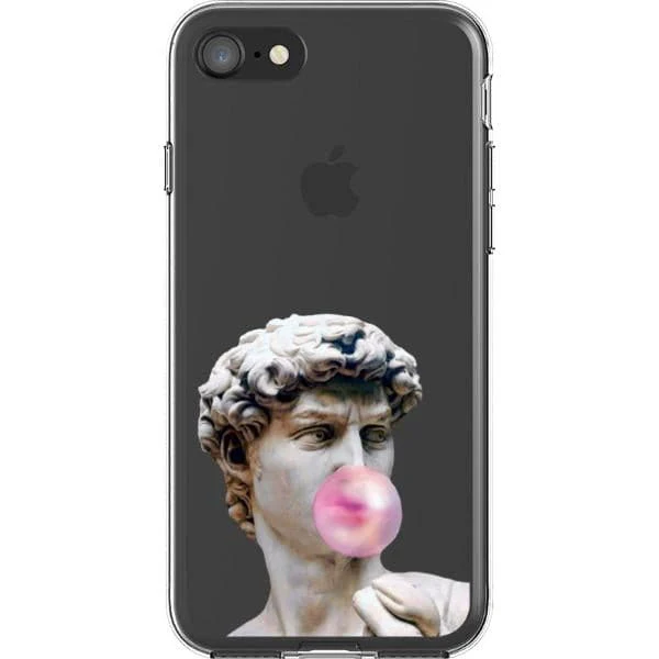 David Greek Statue Bubblegum Clear Phone Case - Image 19