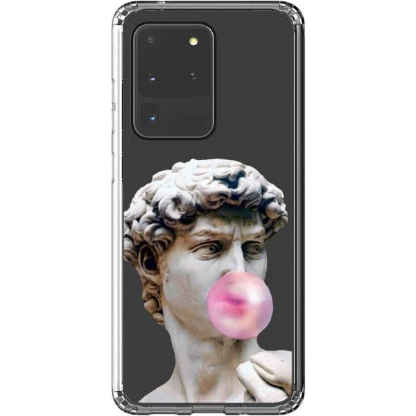 David Greek Statue Bubblegum Clear Phone Case - Image 20