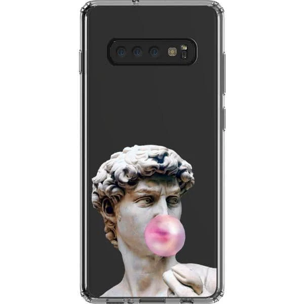 David Greek Statue Bubblegum Clear Phone Case - Image 24