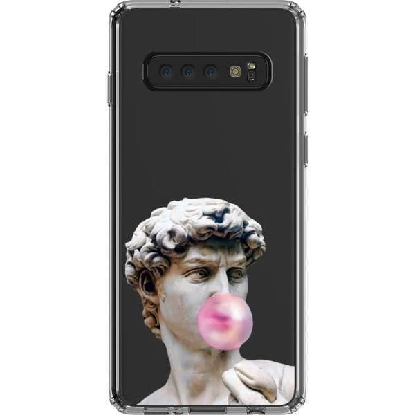 David Greek Statue Bubblegum Clear Phone Case - Image 25