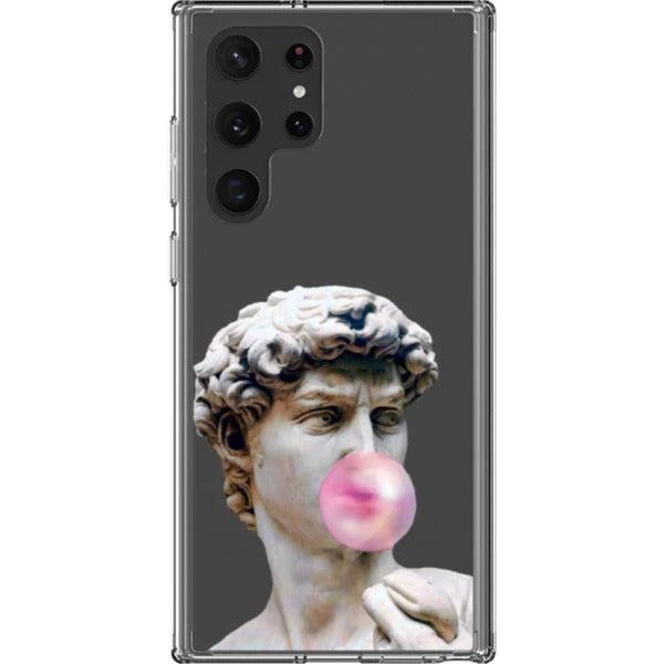 David Greek Statue Bubblegum Clear Phone Case - Image 27