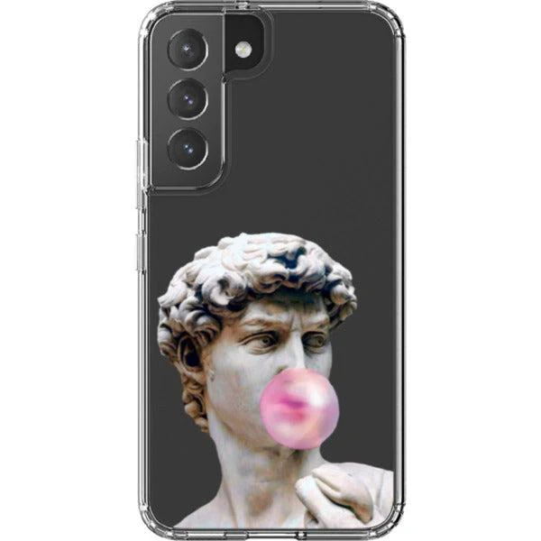 David Greek Statue Bubblegum Clear Phone Case - Image 29