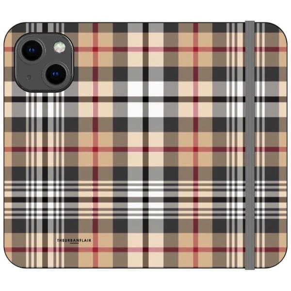 Designer Plaid Wallet Phone Case - Image 5