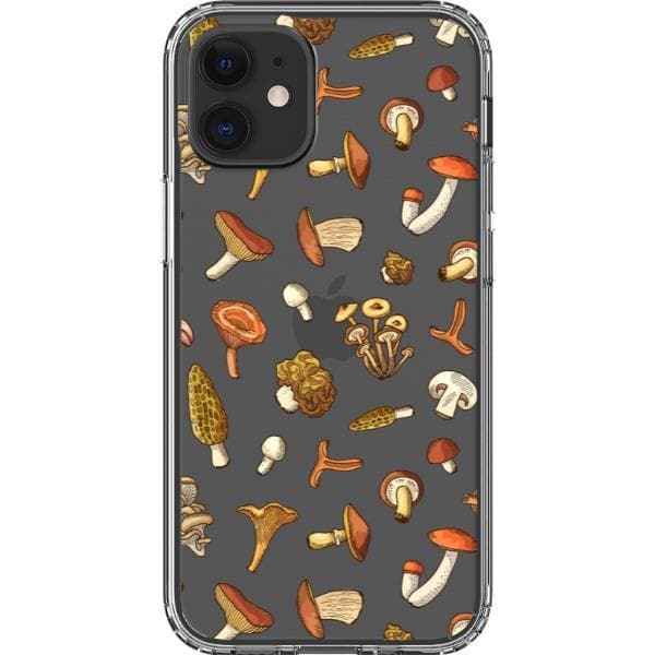 Fall Mushroom Clear Phone Case - Image 10