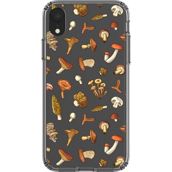 Fall Mushroom Clear Phone Case - Image 11