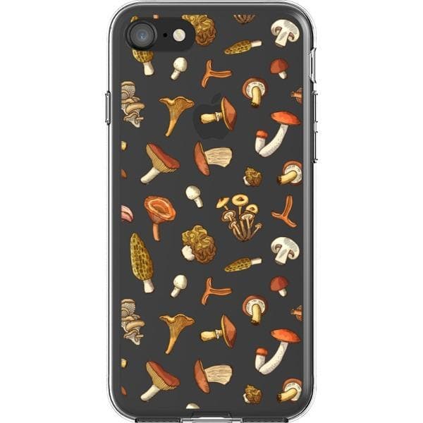Fall Mushroom Clear Phone Case - Image 15