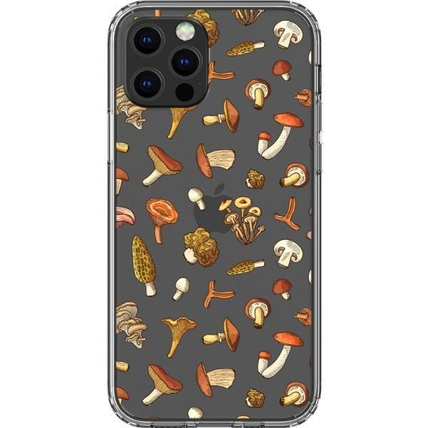 Fall Mushroom Clear Phone Case - Image 4