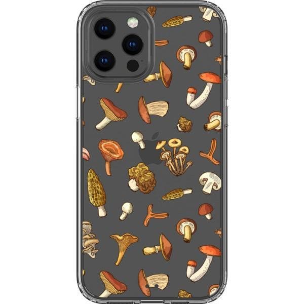 Fall Mushroom Clear Phone Case - Image 7