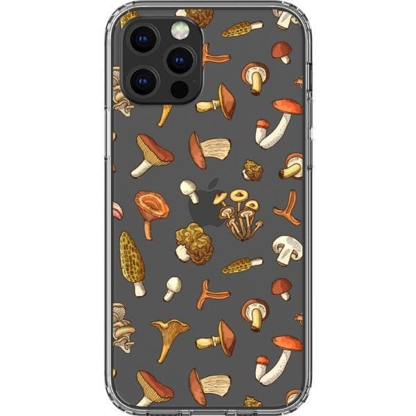 Fall Mushroom Clear Phone Case - Image 8