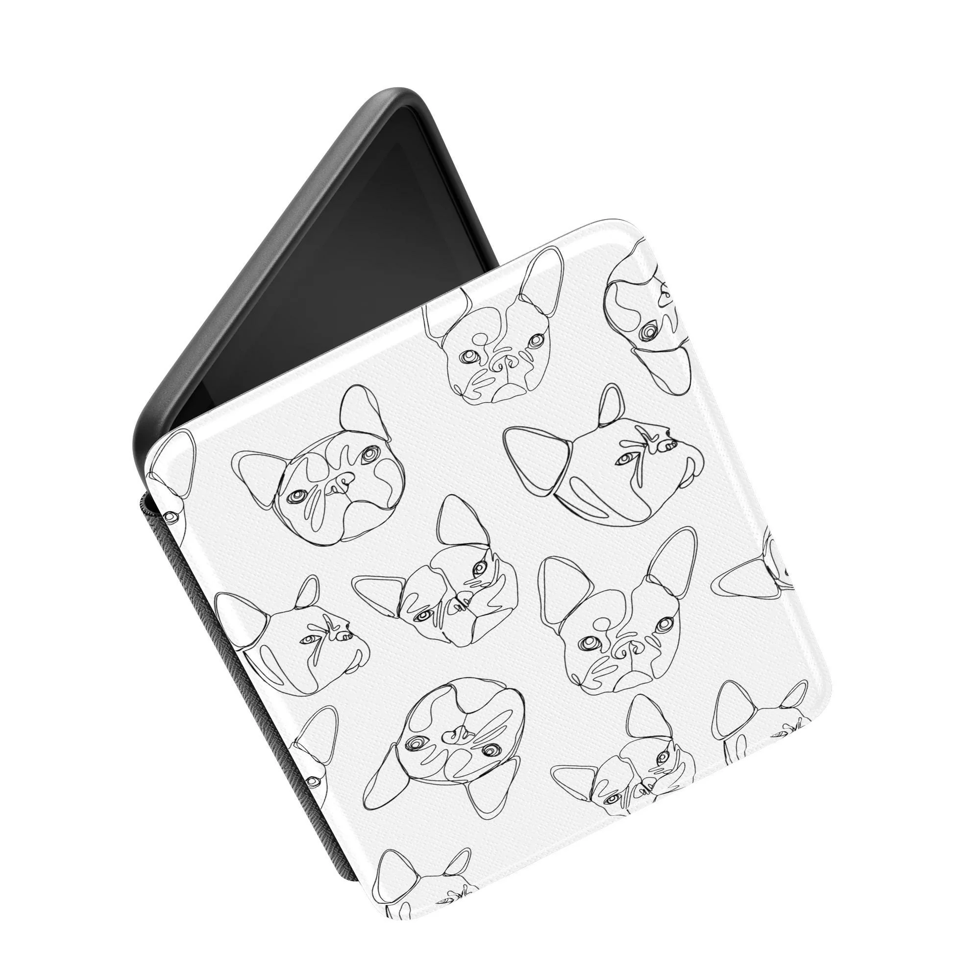 French Bulldog Line Art Kindle Case - Image 4