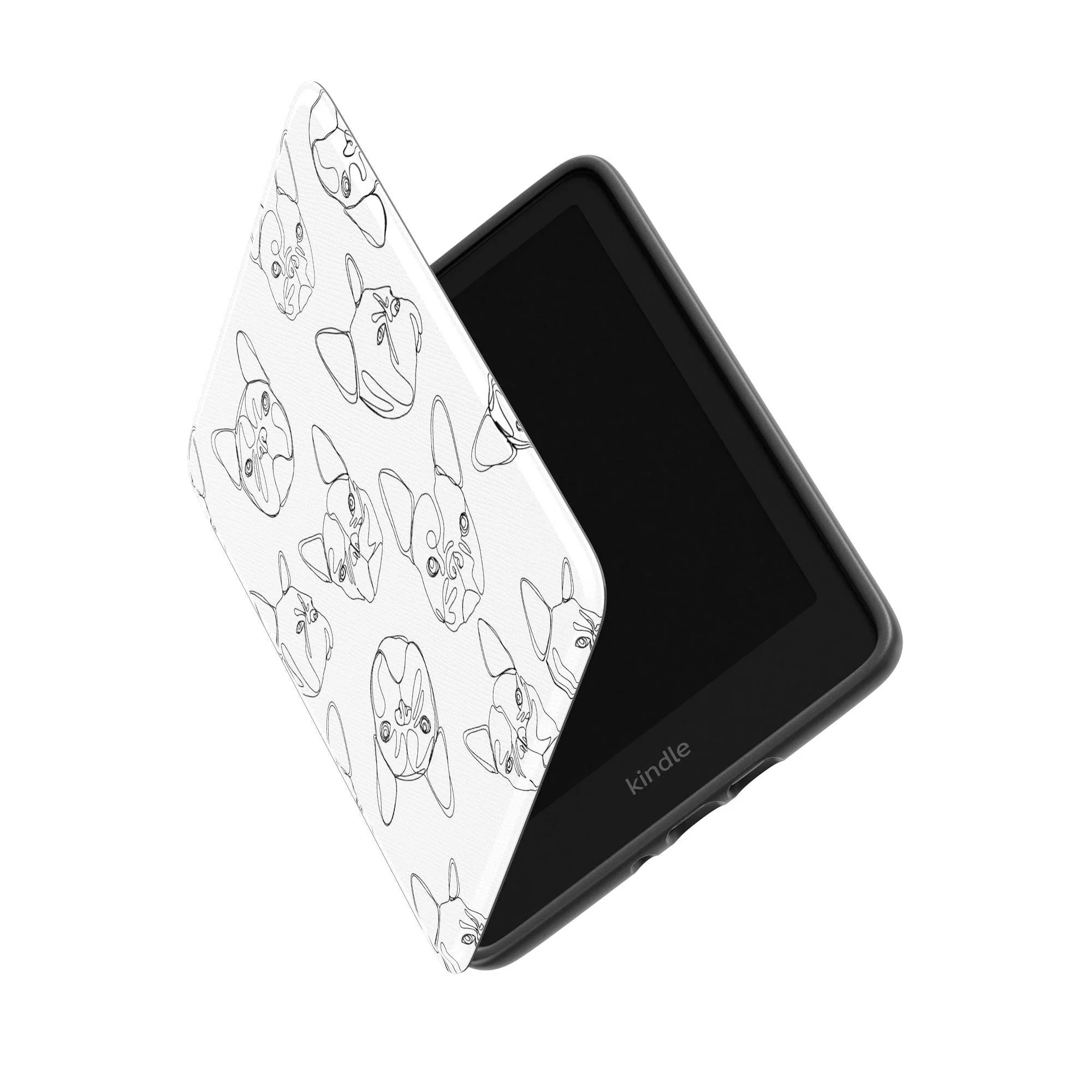 French Bulldog Line Art Kindle Case - Image 6