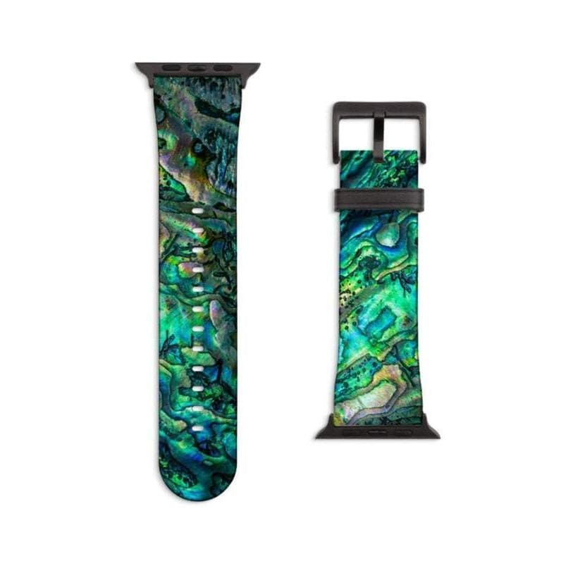 Green Abalone Print Apple Watch Band - Image 5