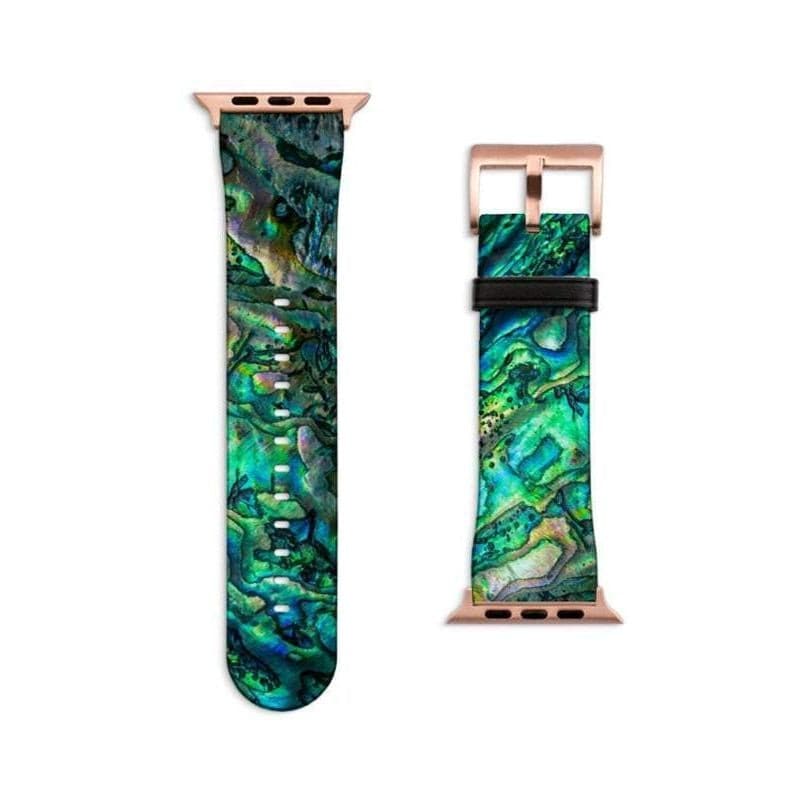 Green Abalone Print Apple Watch Band - Image 6