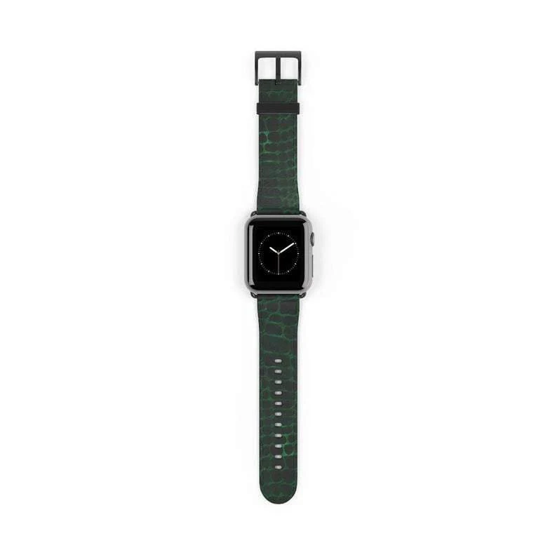Green Snakeskin Apple Watch Band - Image 3