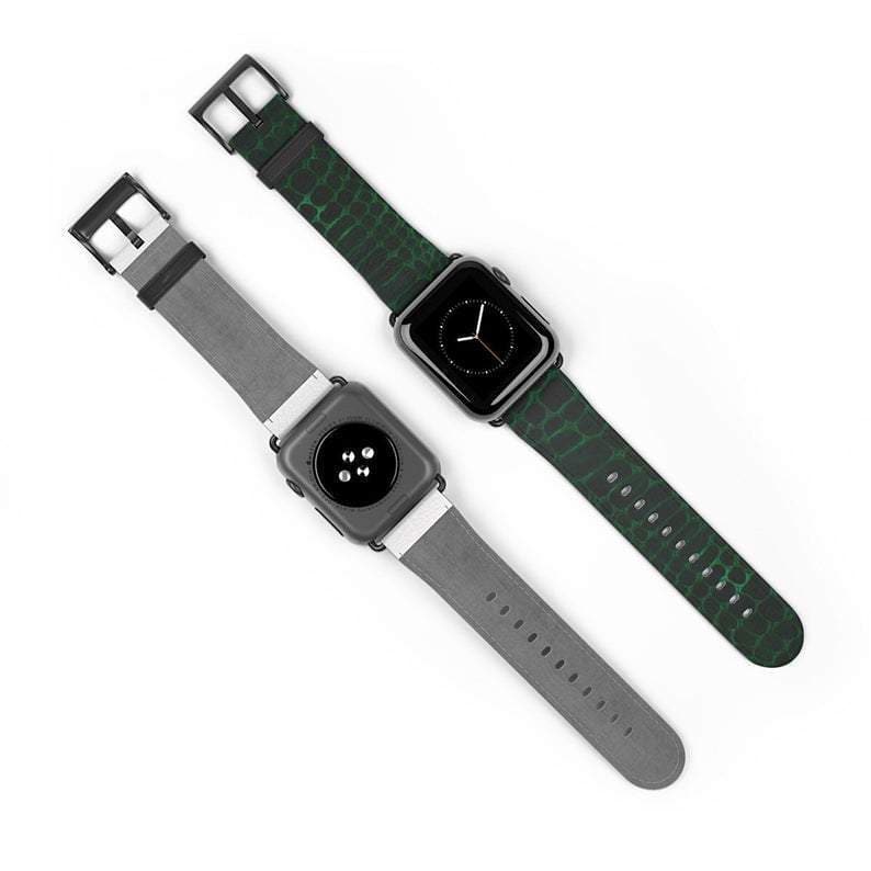 Green Snakeskin Apple Watch Band - Image 4