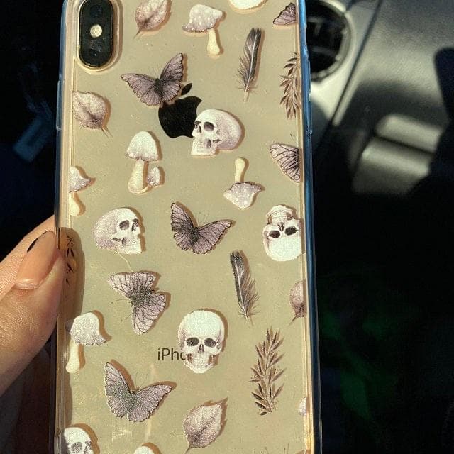 Grunge Mystic Elements Clear Phone Case - Image 11