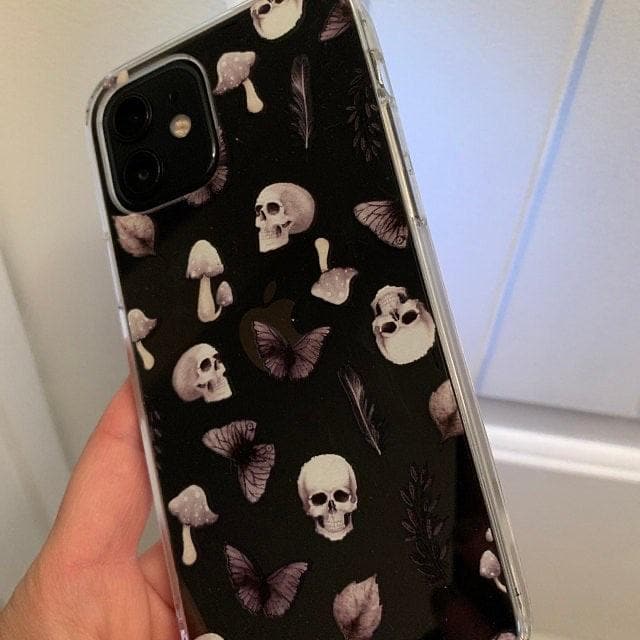 Grunge Mystic Elements Clear Phone Case - Image 9