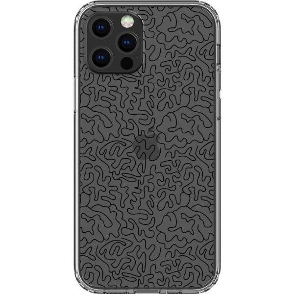 Line Art Doodles Clear Phone Case - Image 13