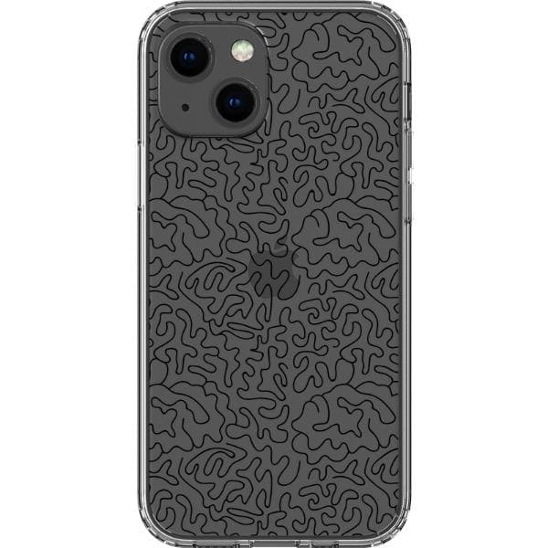 Line Art Doodles Clear Phone Case - Image 15