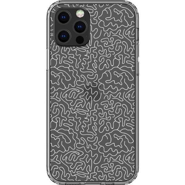 Line Art Doodles Clear Phone Case - Image 22