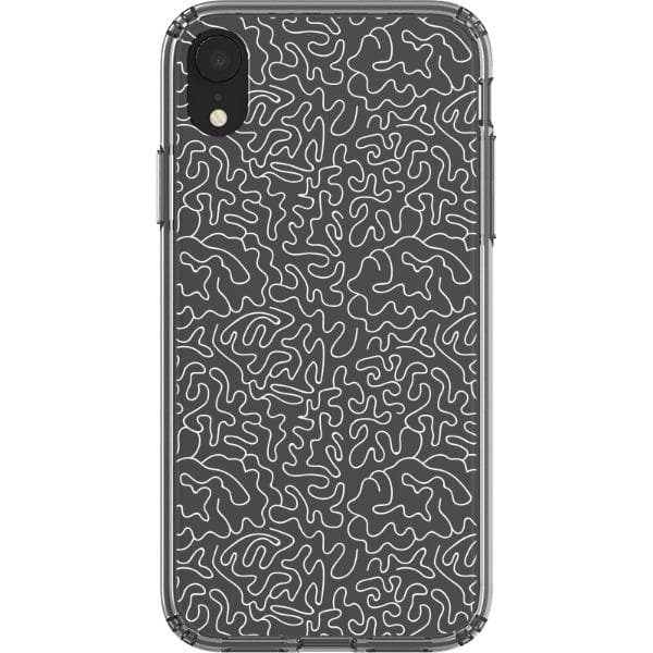 Line Art Doodles Clear Phone Case - Image 28