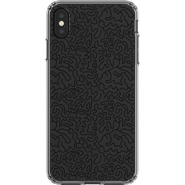 Line Art Doodles Clear Phone Case - Image 29