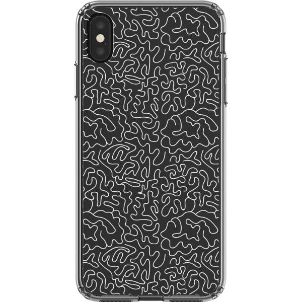 Line Art Doodles Clear Phone Case - Image 30