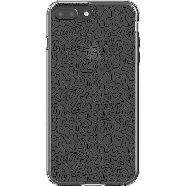 Line Art Doodles Clear Phone Case - Image 33