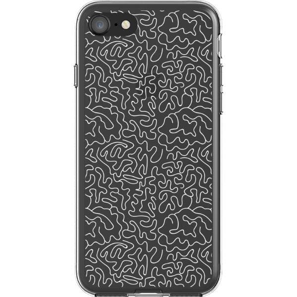 Line Art Doodles Clear Phone Case - Image 36