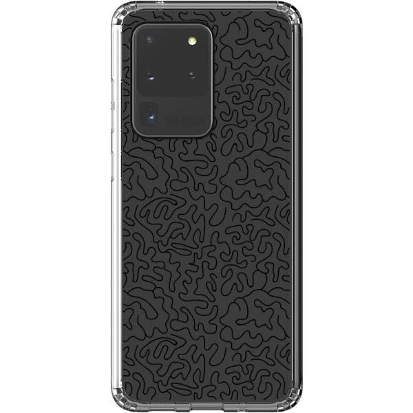 Line Art Doodles Clear Phone Case - Image 37