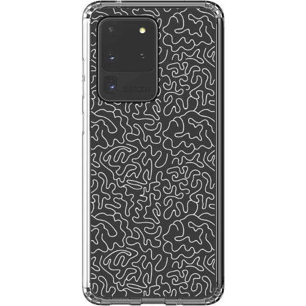 Line Art Doodles Clear Phone Case - Image 38
