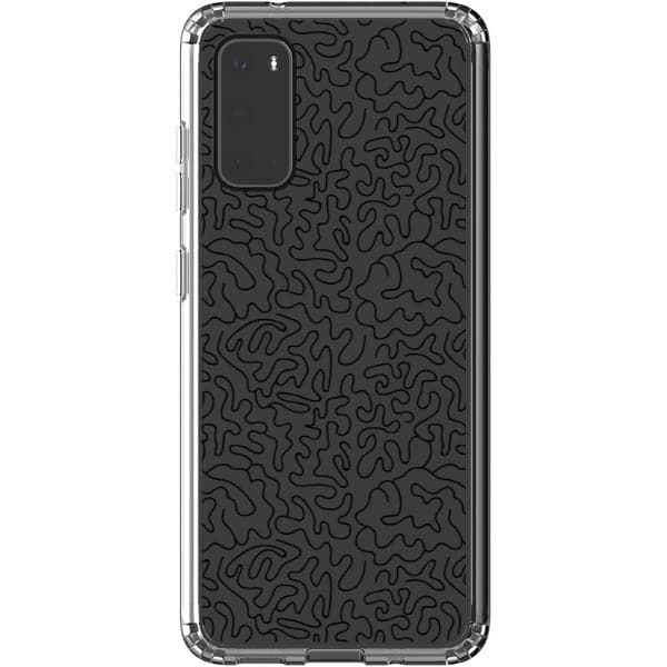 Line Art Doodles Clear Phone Case - Image 41