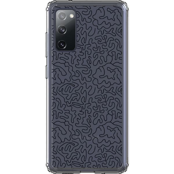 Line Art Doodles Clear Phone Case - Image 43