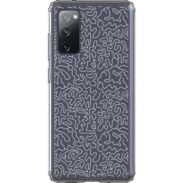 Line Art Doodles Clear Phone Case - Image 44
