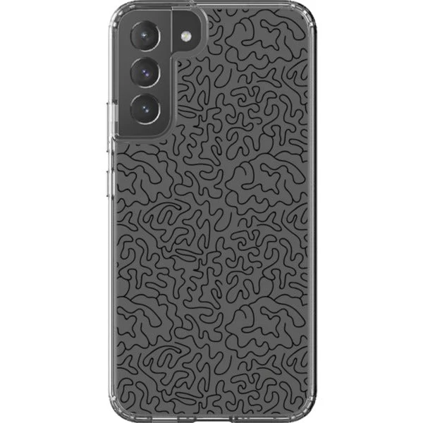 Line Art Doodles Clear Phone Case - Image 46