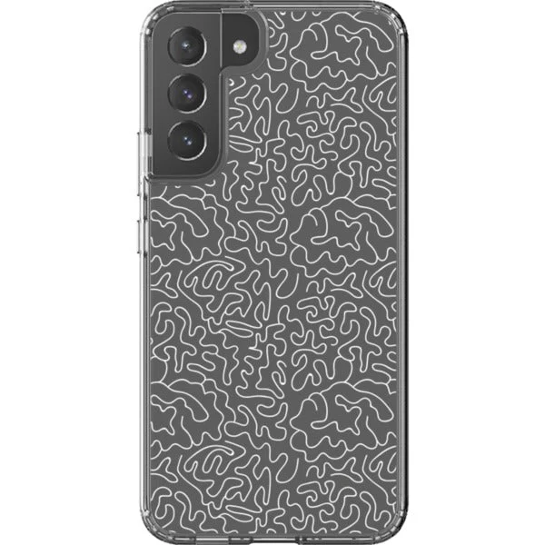 Line Art Doodles Clear Phone Case - Image 49