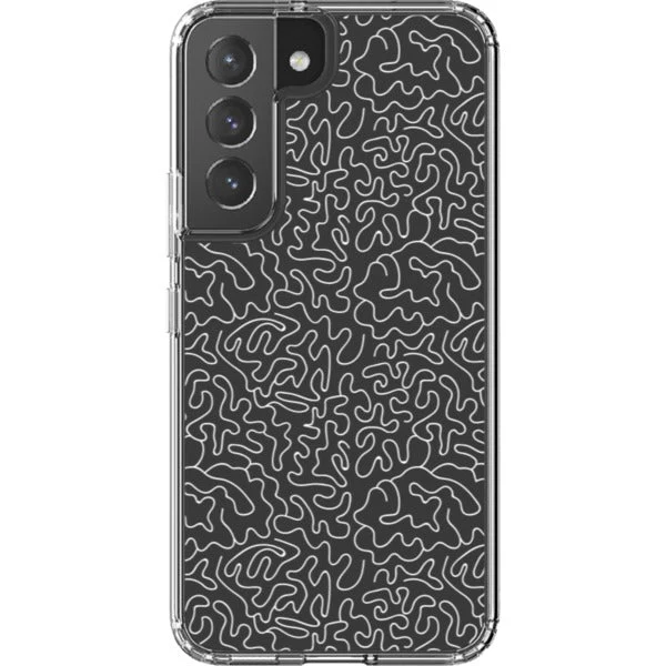 Line Art Doodles Clear Phone Case - Image 50