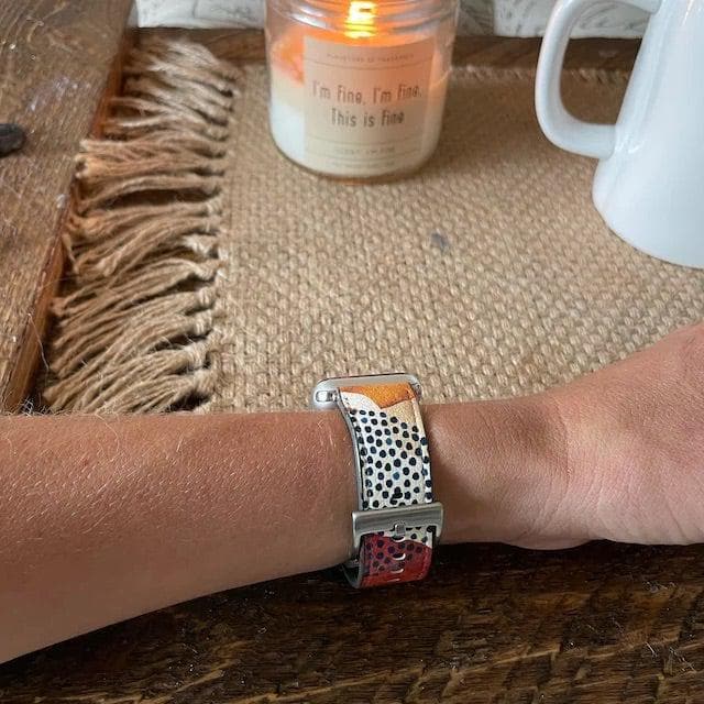 Mid-Century Organic Abstract Shapes Apple Watch Band - Image 12