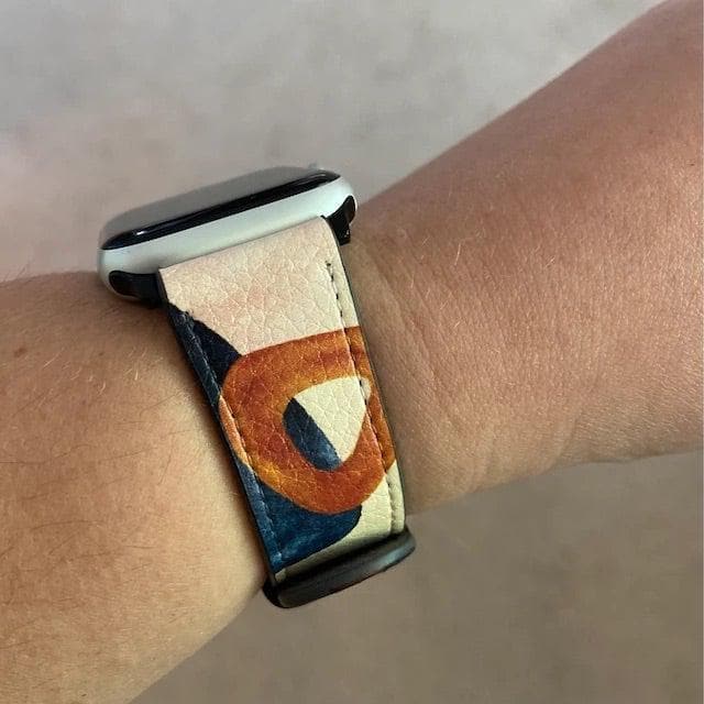 Mid-Century Organic Abstract Shapes Apple Watch Band - Image 13