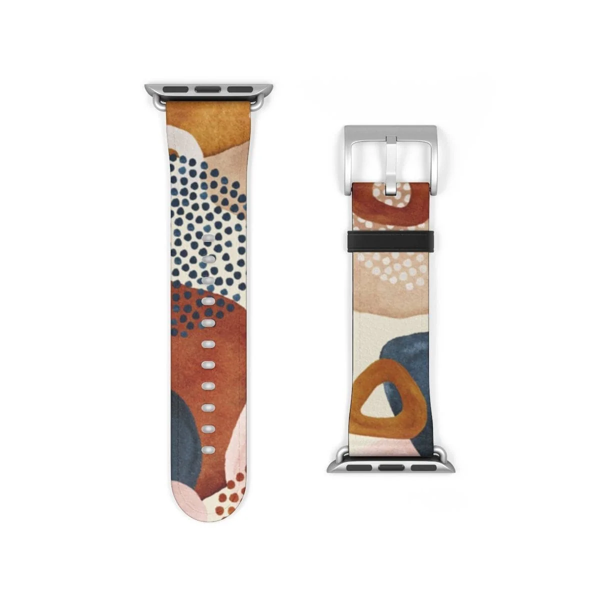 Mid-Century Organic Abstract Shapes Apple Watch Band - Image 3