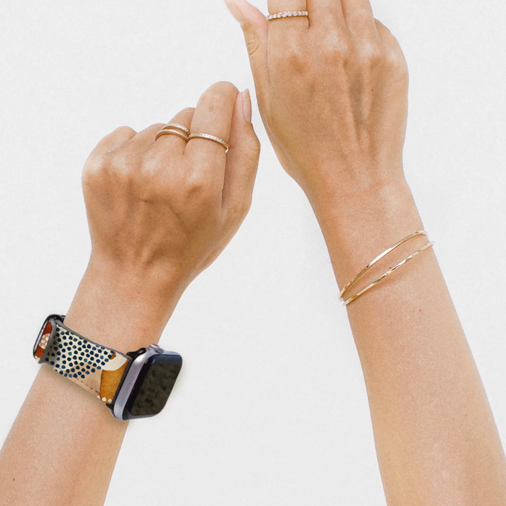 Mid-Century Organic Abstract Shapes Apple Watch Band - Image 8