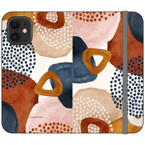 Mid-Century Organic Abstract Shapes Wallet Phone Case - Image 11